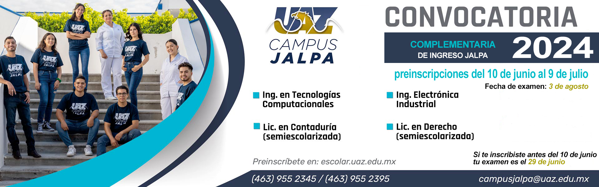 Campus Jalpa Convocatoria de Ingreso