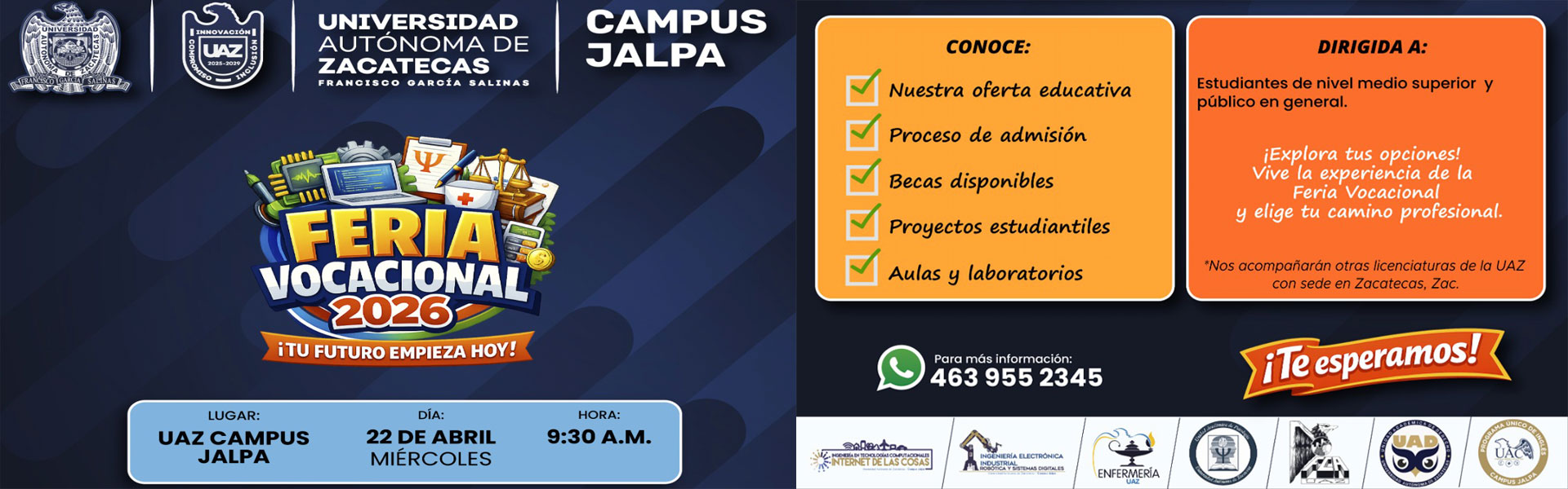 Feria Vocacional Ingeniería 2026 - Campus Jalpa